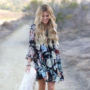 Anthropologie Endora Swing Dress Size XS